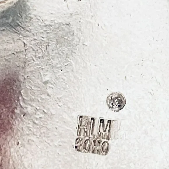 NWT Robert Lee Morris Silver Abalone Hinged Bangle New, So Beautiful!!! - Picture 9 of 12